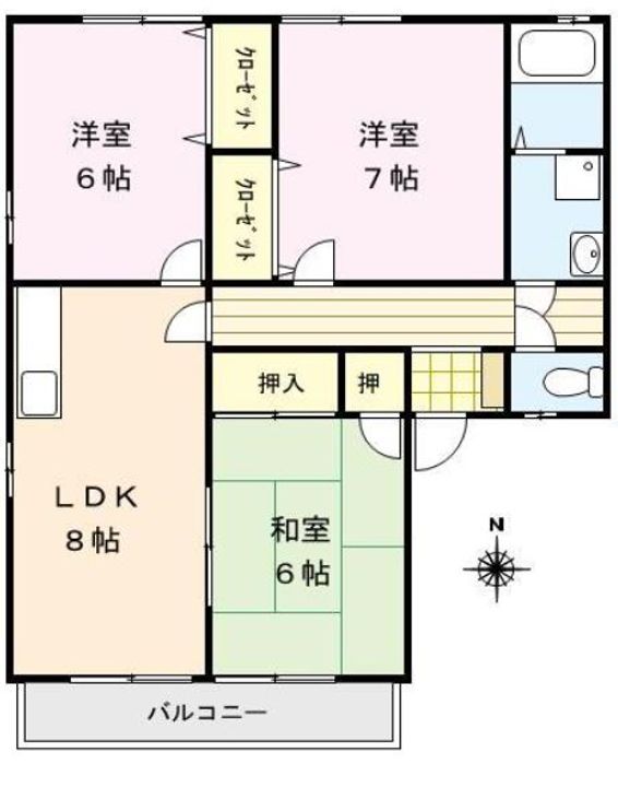 パークアベニュー201号の間取り