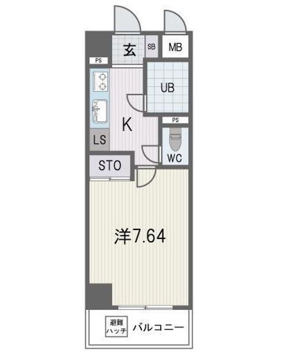 ブライトハーツ大橋南の間取り