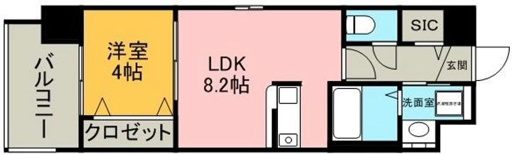 cocoa薬院の間取り