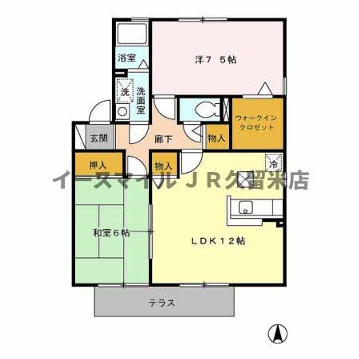 メルベーユ・ドミールA棟の間取り