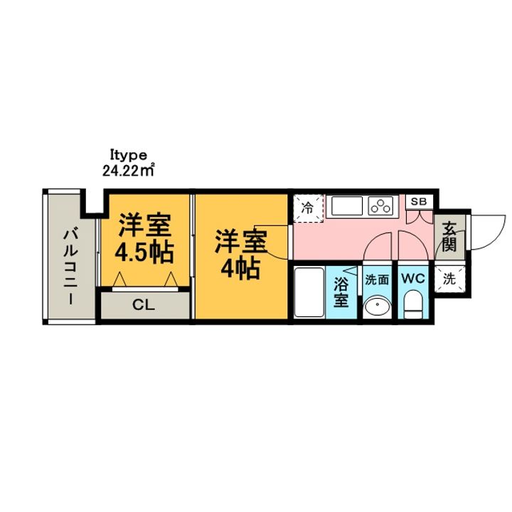 №88マリナゲートサンズの間取り