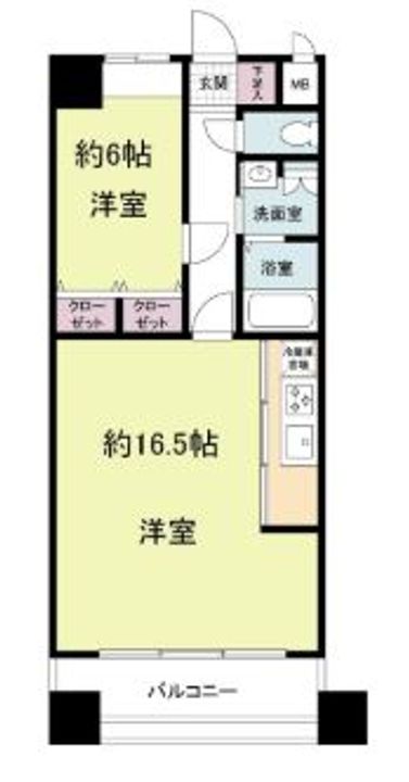 グランパーク天神の間取り