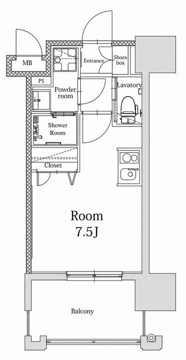 エンクレストALIVE白金の間取り