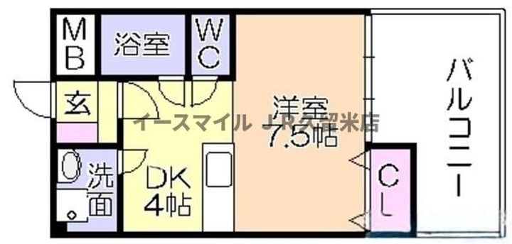 石村ビル205号の間取り