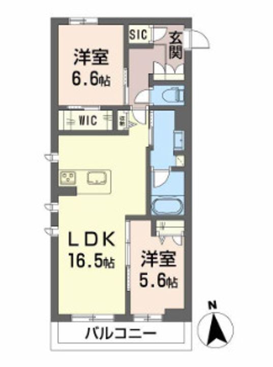 シャーメゾンレジデンス夜明の間取り