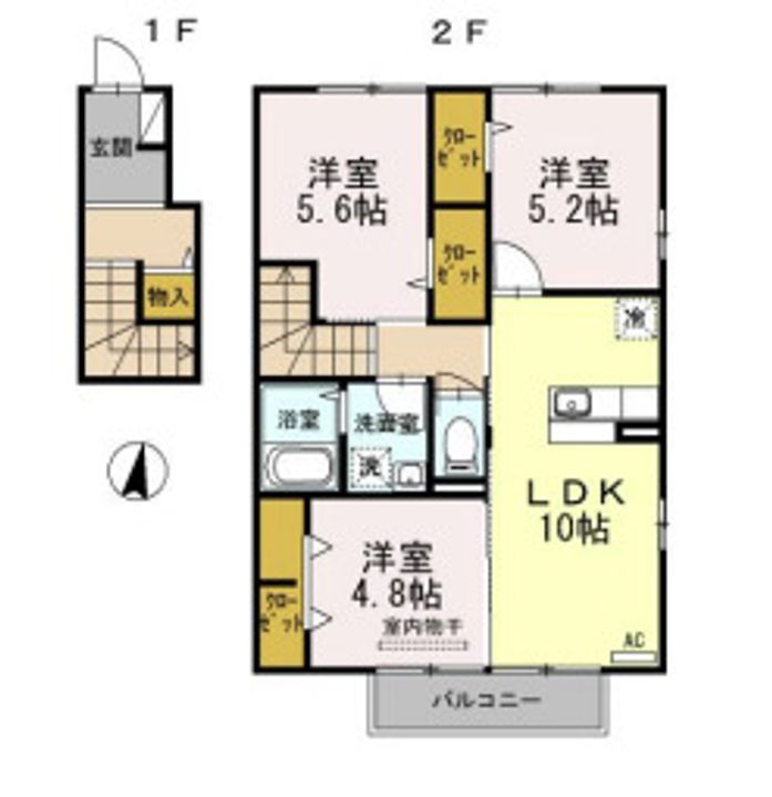ルージュみやき205の間取り