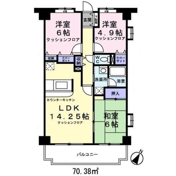 ヴィオレ湘南0301の間取り