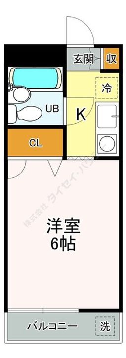 ブロードフラット0102の間取り
