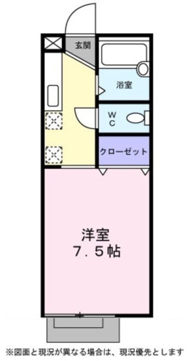 コーポ・グランデュール0107の間取り