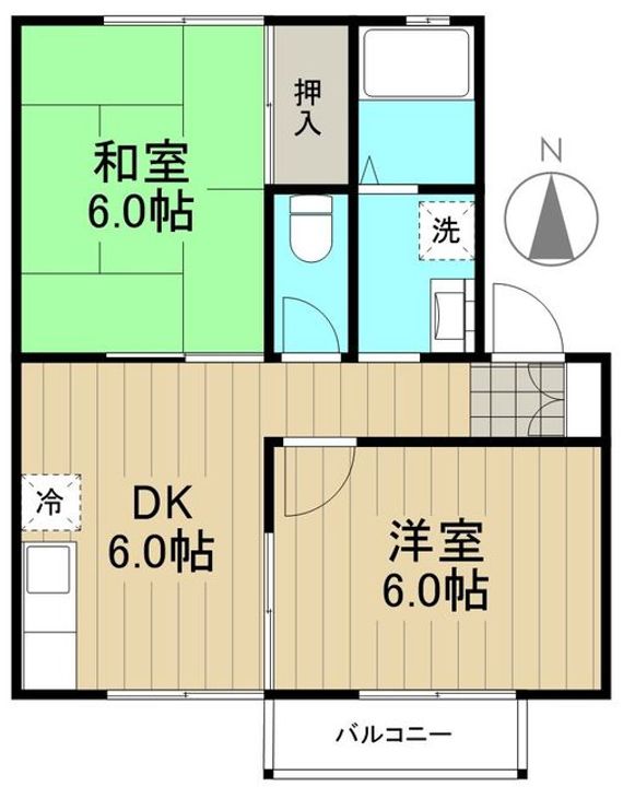 リビエールB棟の間取り