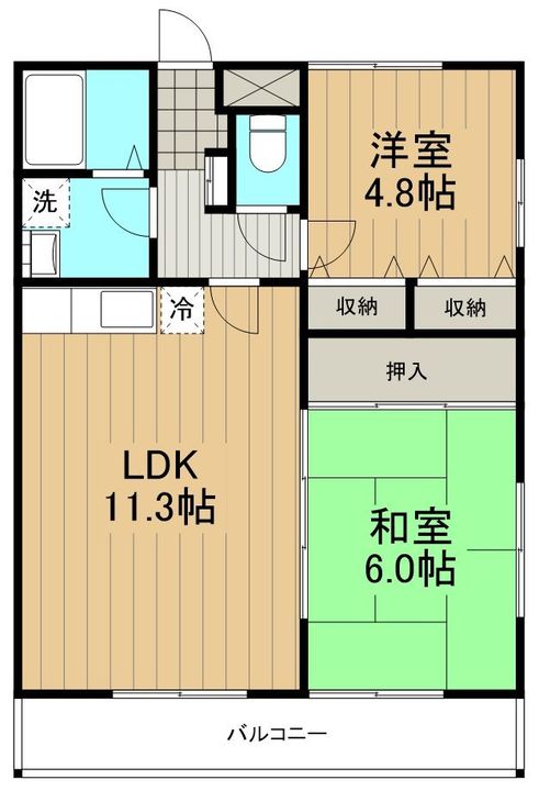 シュド鵠沼0201の間取り