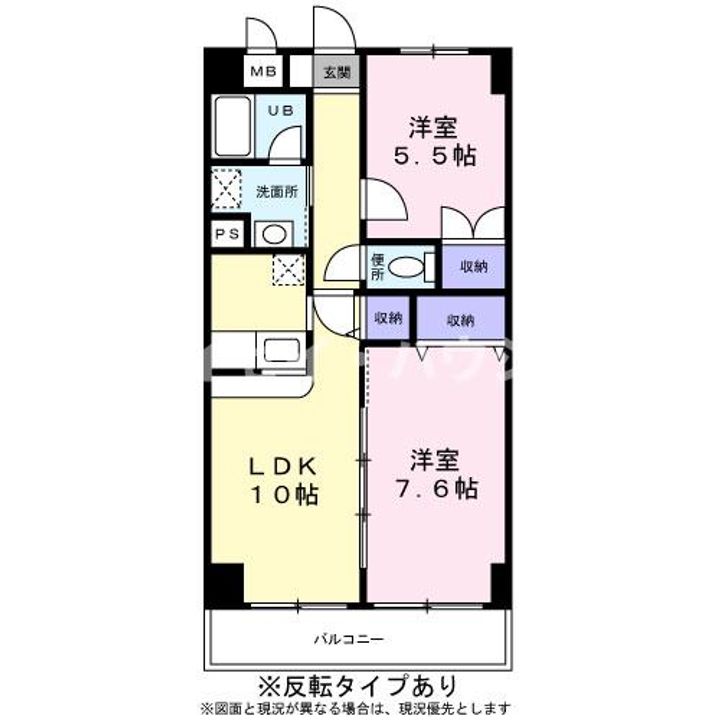 サンドエル新八柱0103の間取り