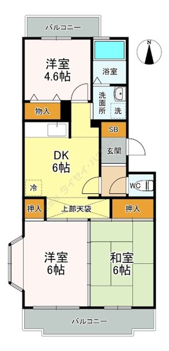 ビューハイツの間取り