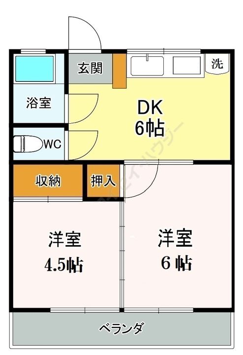 ハイムあさひ0202の間取り