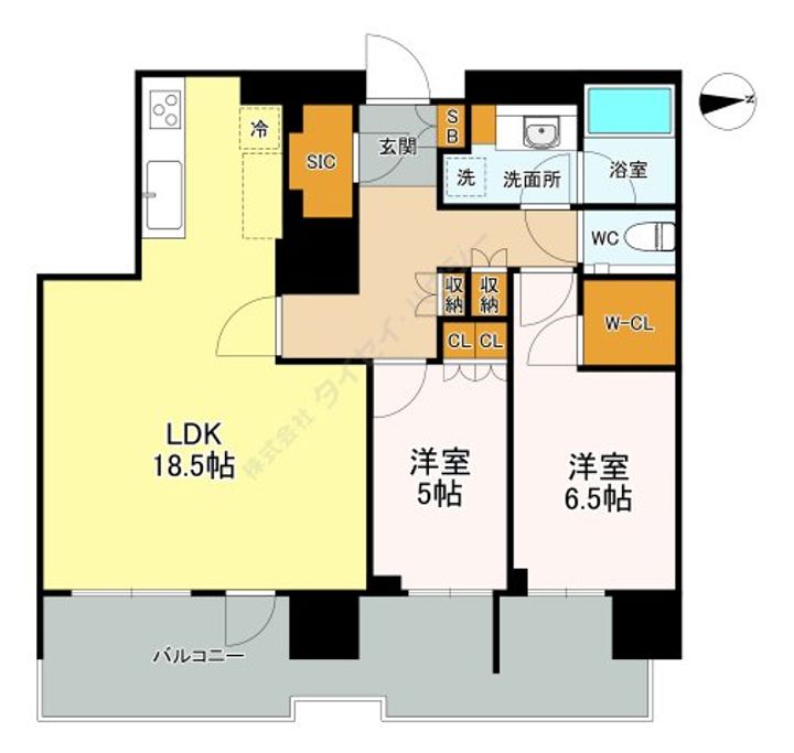 HARUMI FLAG PARK VILLAGE T棟の間取り