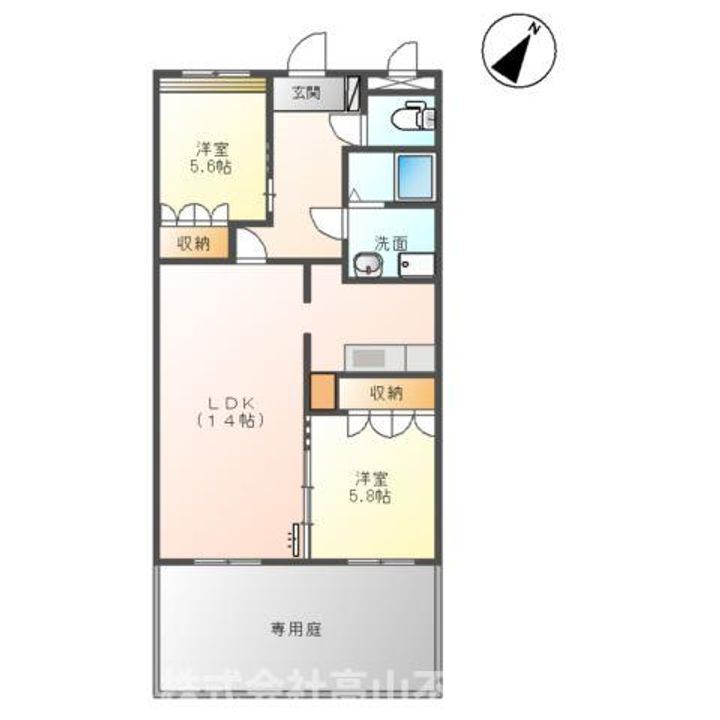 グランドールのぞえ2の間取り