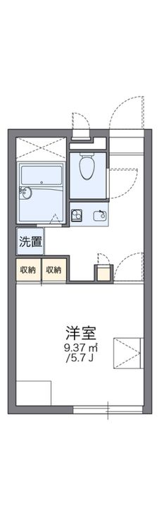 レオパレス新堂の間取り