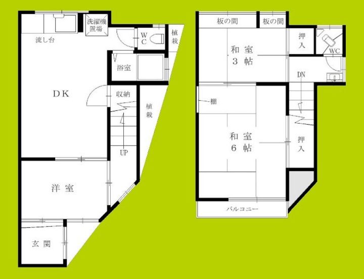 大阪府大阪市旭区新森7丁目(一戸建)の賃貸物件の間取り