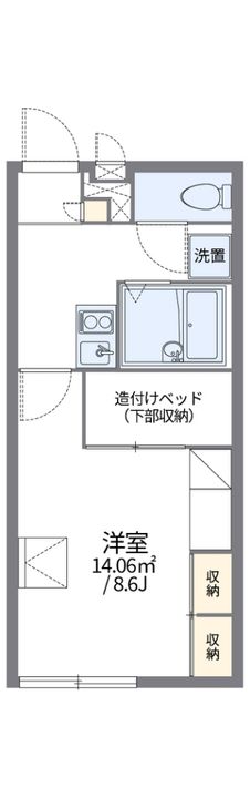 レオパレスコンフォール中野の間取り