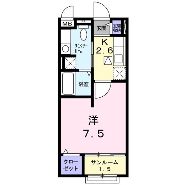 ゴールドクレスト雁屋南の間取り