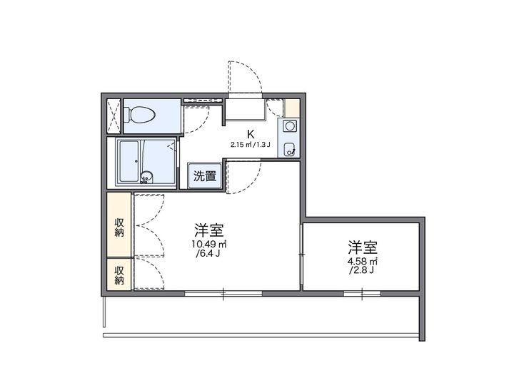 レオパレスサン・マックの間取り