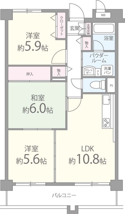 ウィステリアの間取り