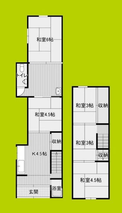 大阪府大阪市城東区東中浜1丁目(一戸建)の賃貸物件の間取り