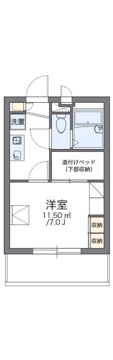 レオパレスナカモトの間取り