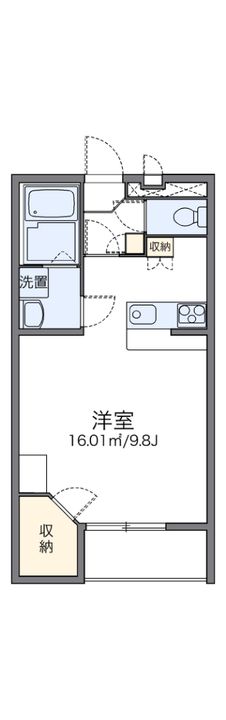 レオパレス島之内の間取り