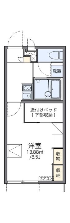 レオパレス甲田の間取り