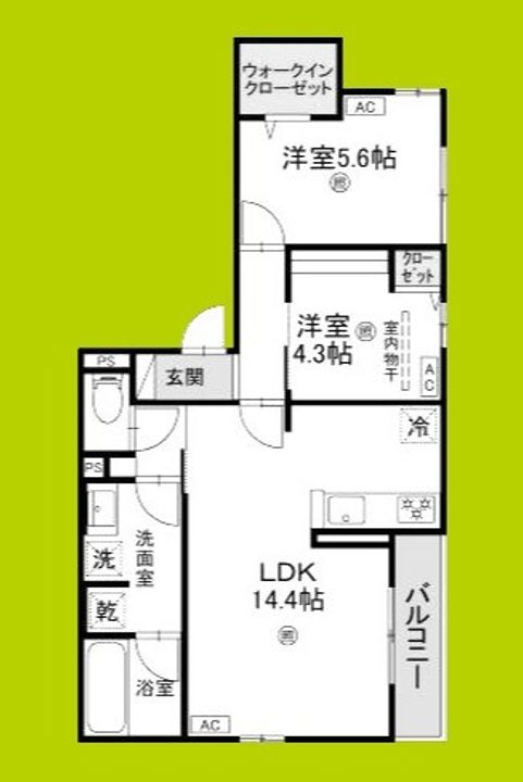 エスタブレ平野西の間取り