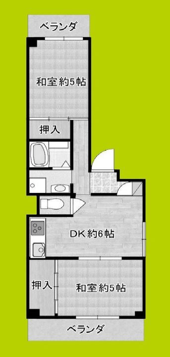 サカエマンションの間取り