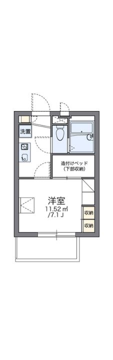レオパレス天満の間取り