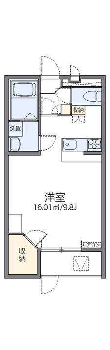 レオパレス我孫子の間取り