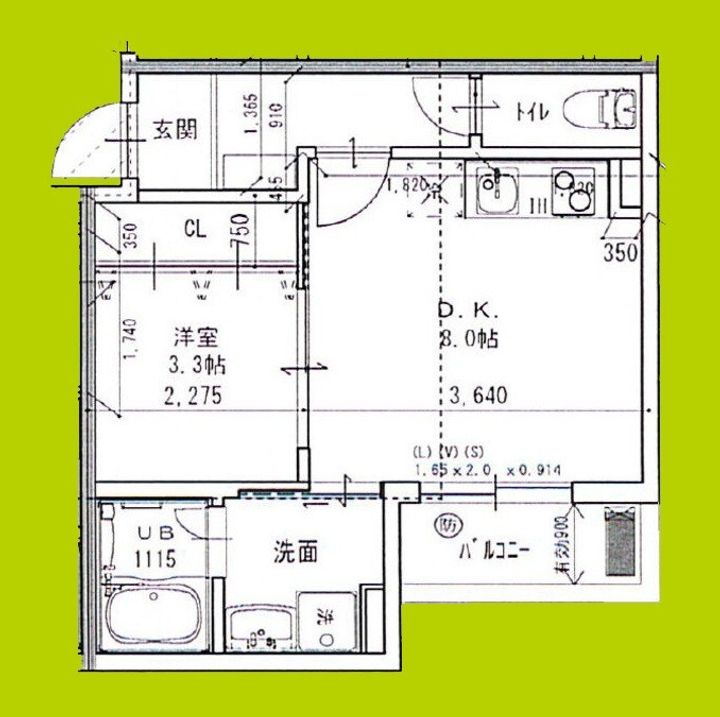 エテルナコート総持寺の間取り