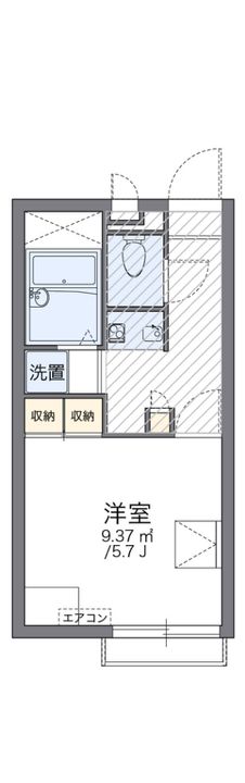 レオパレスビエントの間取り