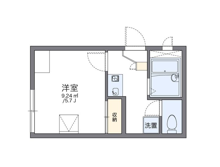 レオパレスウィステリアの間取り