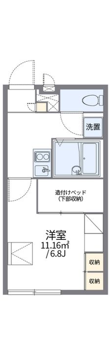 レオパレスフォレストコート大井の間取り