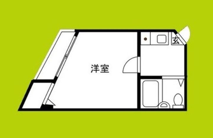 富尾マンション放出の間取り