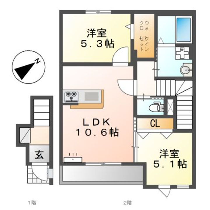 プロスパーの間取り
