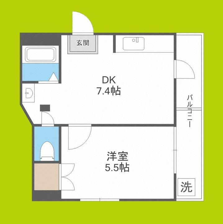 ワンウェーブの間取り