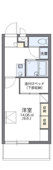 レオパレスレオリバーサイド21の間取り