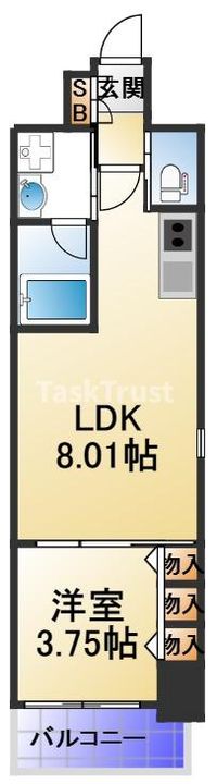 滝川公園プライマリーワンの間取り