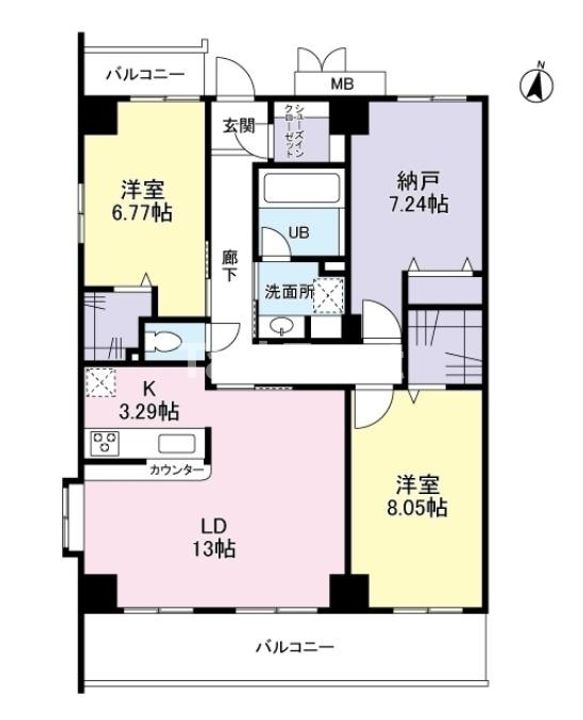 エスヴェール北梅田の間取り