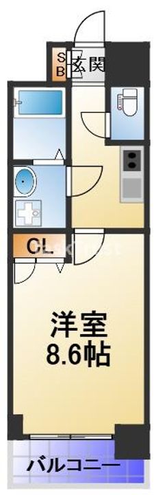 エスリード大阪天満宮の間取り