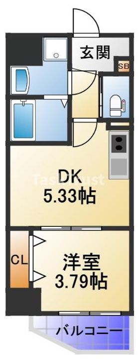 ドゥエリング緑橋の間取り