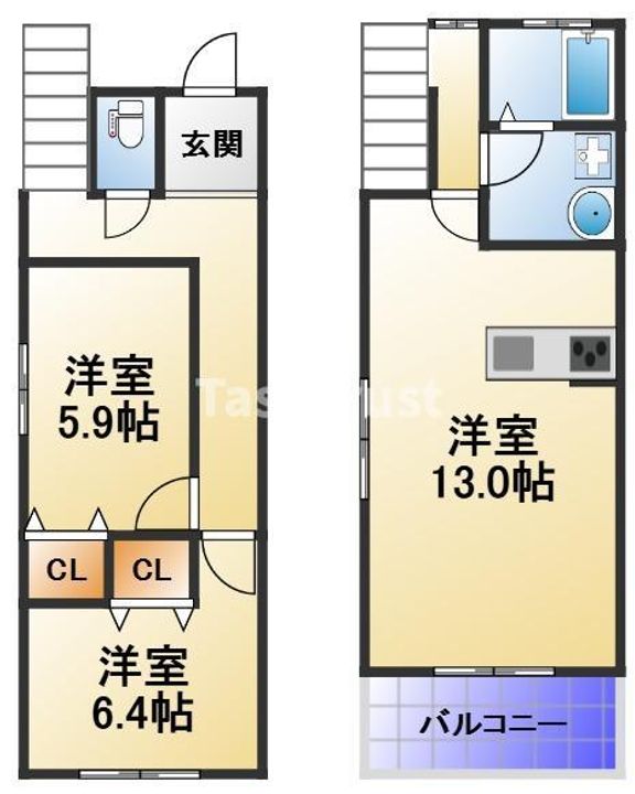 KOMOREBI西郷通の間取り