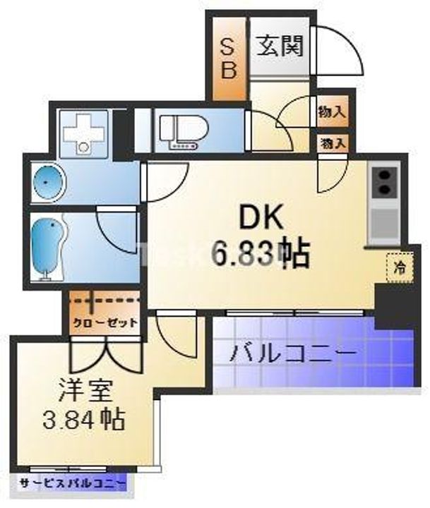 SK大阪天満宮プライマリーワンの間取り