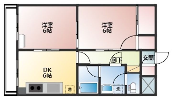 メゾン・ドゥ・ヴァン上赤江の間取り