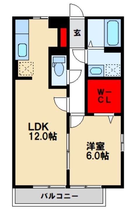 セイシェル大山B203の間取り